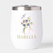 Gold Script Letter I Monogram Personalisiert Name (Vorderseite)