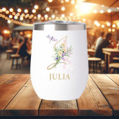 Gold Script Letter J Monogram Personalisiert Name