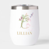 Gold Script Letter L Monogram Personalisiert Name (Vorderseite)