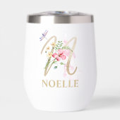 Gold Script Letter N Monogram Personalisiert Name (Vorderseite)