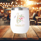 Gold Script Letter V Monogramm Personalisierter Na