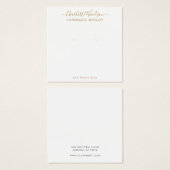 Gold Script Name Earring Juwelier Display Card (Vorne & Hinten)