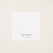 Gold Script Name Earring Juwelier Display Card (Rückseite)