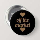 Gold Script Off the Market Button (Vorne & Hinten)