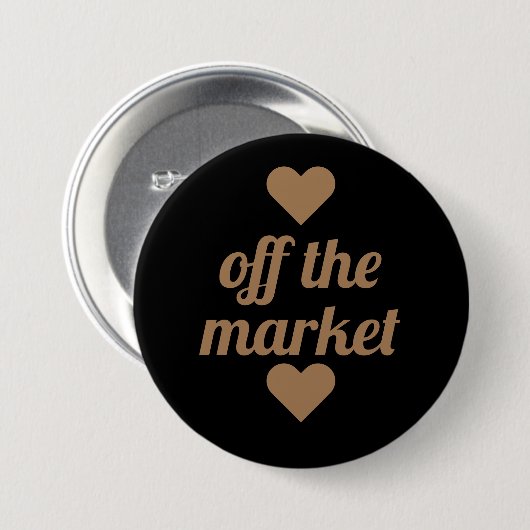 Gold Script Off the Market Button (Vorne & Hinten)