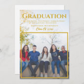 Gold Script Overlay | Group Foto Abschluss Ankündigung (Vorne/Hinten)