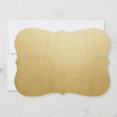 Gold Script Quinceanera Einladung (Rückseite)