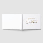 Gold Script Wedding Gästebuch (Voll)