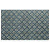 Gold Scroll Design auf Deep Blue Stoff (Fat Quarter (45,7 x 55,9 cm))
