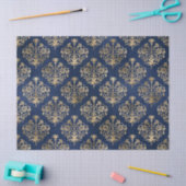 Gold Scroll Design auf Lila Decoupage Seidenpapier (Basteln)