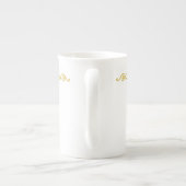 Gold Scroll Work Specialty Tasse (Rückseite)