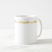 Gold Scroll Work Tasse (VorderseiteRechts)