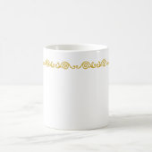 Gold Scroll Work Tasse (Mittel)