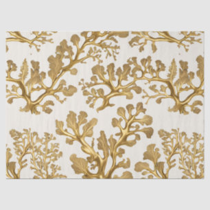 Gold Seaweed auf dem Papier für leichte Sand-Geweb