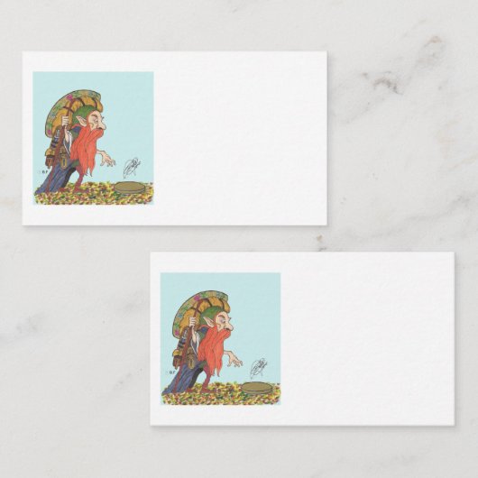 GOLD SEEKER LEPRECHAUN VISITENKARTE (Vorne/Hinten)