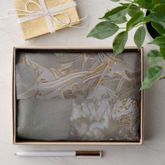 Gold Seide Einzigartige Rose Seidenpapier (Geschenk)