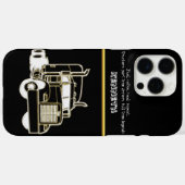Gold Semi-Truck Design Illustration Case-Mate iPhone Hülle (Rückseite (Horizontal))