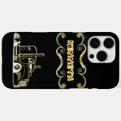 Gold Semi-Truck Digital Art Design Case-Mate iPhone Hülle (Rückseite (Horizontal))