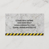 Gold Semi Truck Logo | Bau | Beton Visitenkarte (Rückseite)