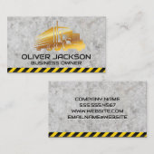 Gold Semi Truck Logo | Bau | Beton Visitenkarte (Vorne/Hinten)