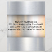 Gold Semi Truck Logo | Metallgewerbe Flyer (Hinten)