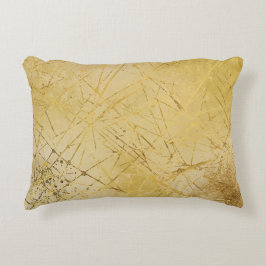 Gold-Senfgelb-Muster, Modern, Luxus Dekokissen
