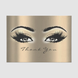 Gold Sepia Makeup Metallic Danke Augen Seidenpapier