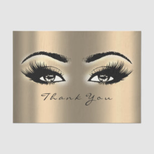 Gold Sepia Makeup Metallic Danke Augen Seidenpapier