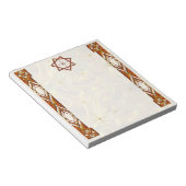 Gold Septagram Notizblock (angewinkelt)