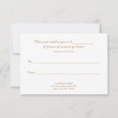 Gold Sequel Lipstick Beauty Salon Geschenkgutschei (Rückseite)