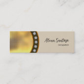 Gold Sequin Bling Mini Visitenkarte (Vorderseite)