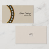 Gold Sequin Bling Visitenkarte (Vorne/Hinten)