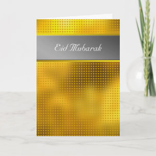Gold Sequin Eid Mubarak Feiertagskarte