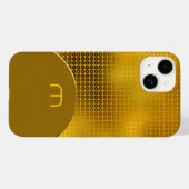 Gold-Sequin-Monogramm Case-Mate iPhone-Hülle iPhone Hülle (Rückseite (Horizontal))