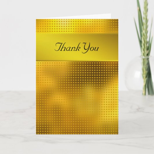 Gold Sequin Vielen Dank Dankeskarte (Vorderseite)