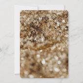 Gold Sequins Adult double Joint Birthday Party Einladung (Rückseite)