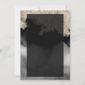 Gold Sequins Dress Burgundy Rose 60. Geburtstag Einladung (Rückseite)