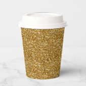 GOLD SEQUINS PAPIERE PARTY CUPS PAPPBECHER (Links)