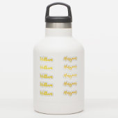 (Gold Set von 10) Eleganter Name des Skripts Aufkleber