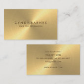 Gold Sheen Business Card Visitenkarte (Vorne/Hinten)