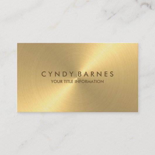 Gold Sheen Business Card Visitenkarte (Vorderseite)