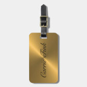 Gold Sheen Gepäckanhänger (Vorderseite vertikal)