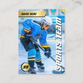 Gold Shield Hockey Trading Card Hockey Player Card Telefonnummerkarte (Rückseite)