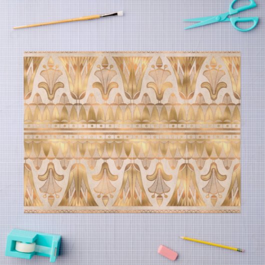 Gold Shimmer Art Decoupage Tissue Paper Seidenpapier (Basteln)