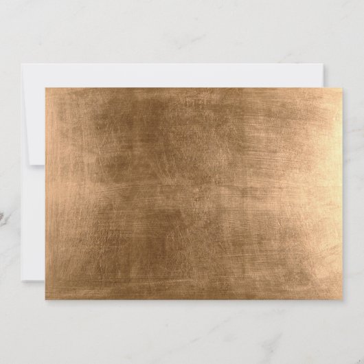 Gold Shimmer Chic Junggeselinnen-Abschied Einladung (Rückseite)