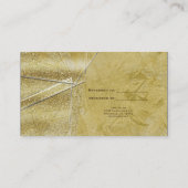 Gold Shimmer Crystal Glam Salon Refer einem Freund Empfehlungskarte (Rückseite)