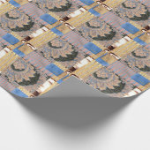 Gold Shimmer Fabric Geschenkpapier (Ecke)