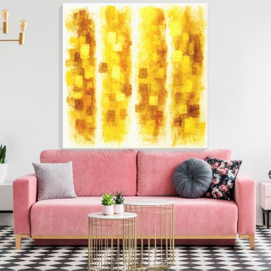 Gold Shimmer - große Leinwand (Insitu (Wohnzimmer))