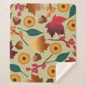 Gold Shimmer Herbst Sherpa Blanket Sherpadecke (Vorderseite)