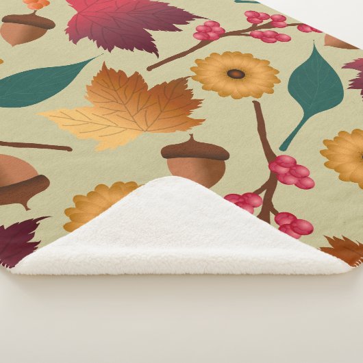 Gold Shimmer Herbst Sherpa Blanket Sherpadecke (3/4)